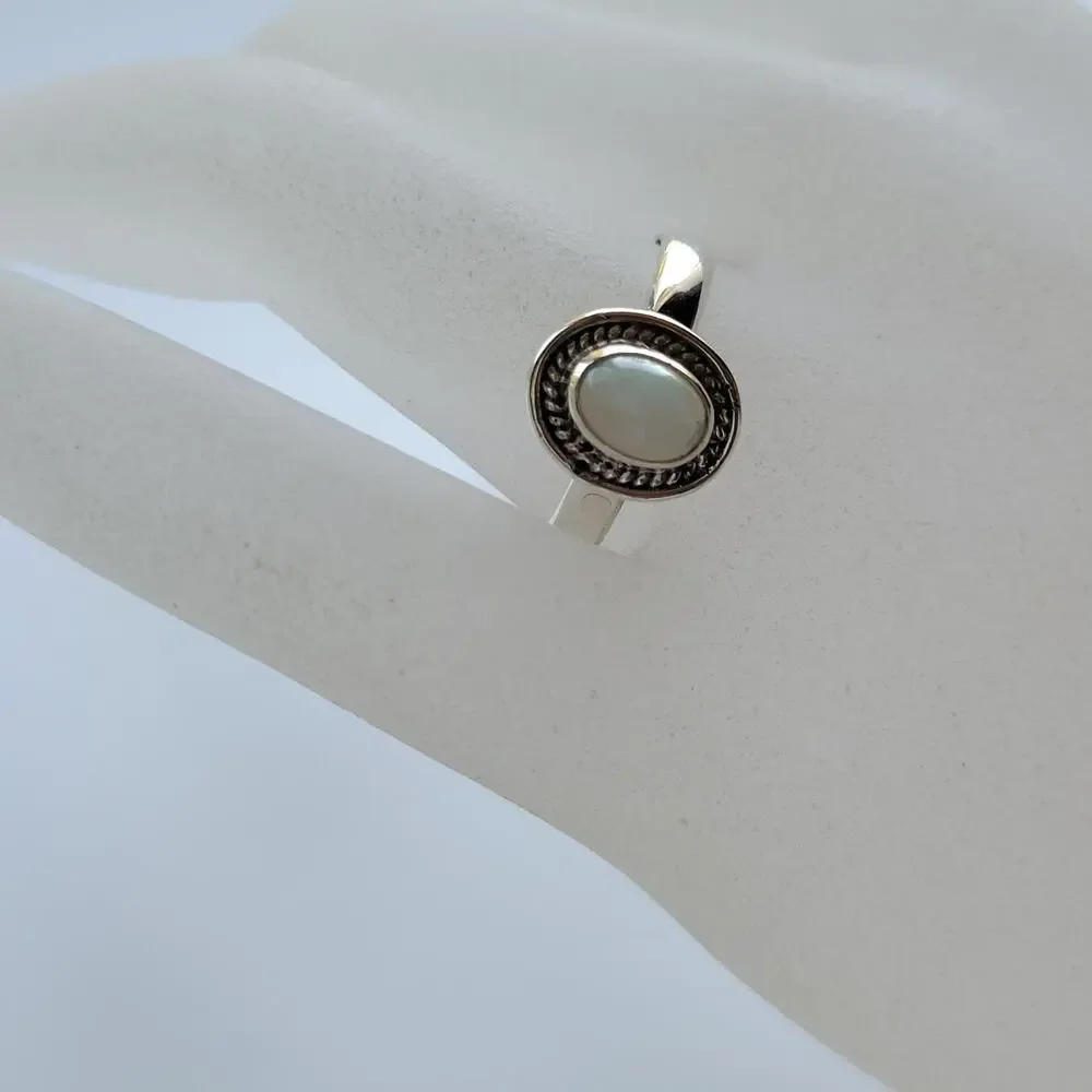 Sterling Silver Ethiopian Opal Ring -